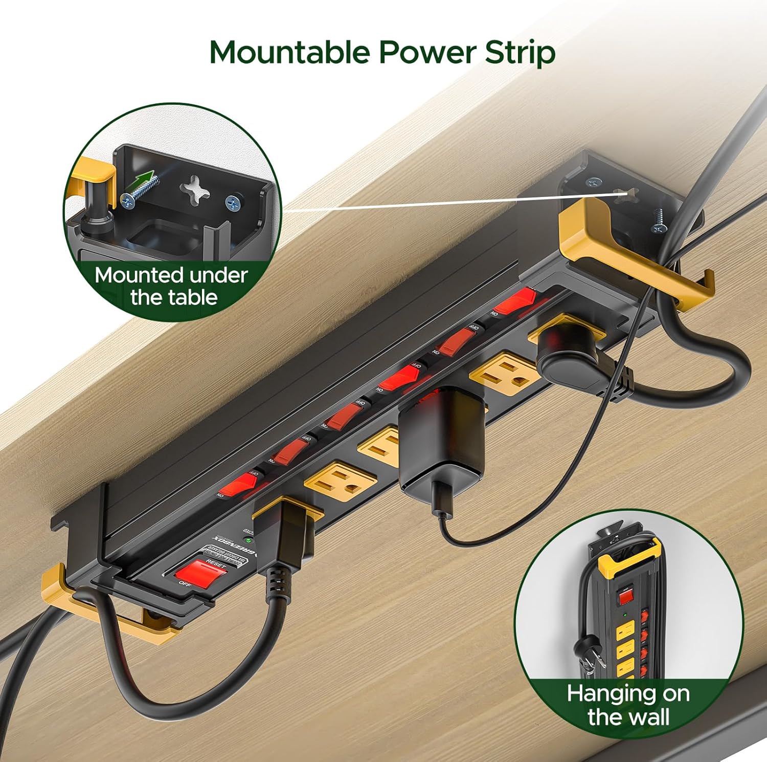 Mountable Metal Power Strip