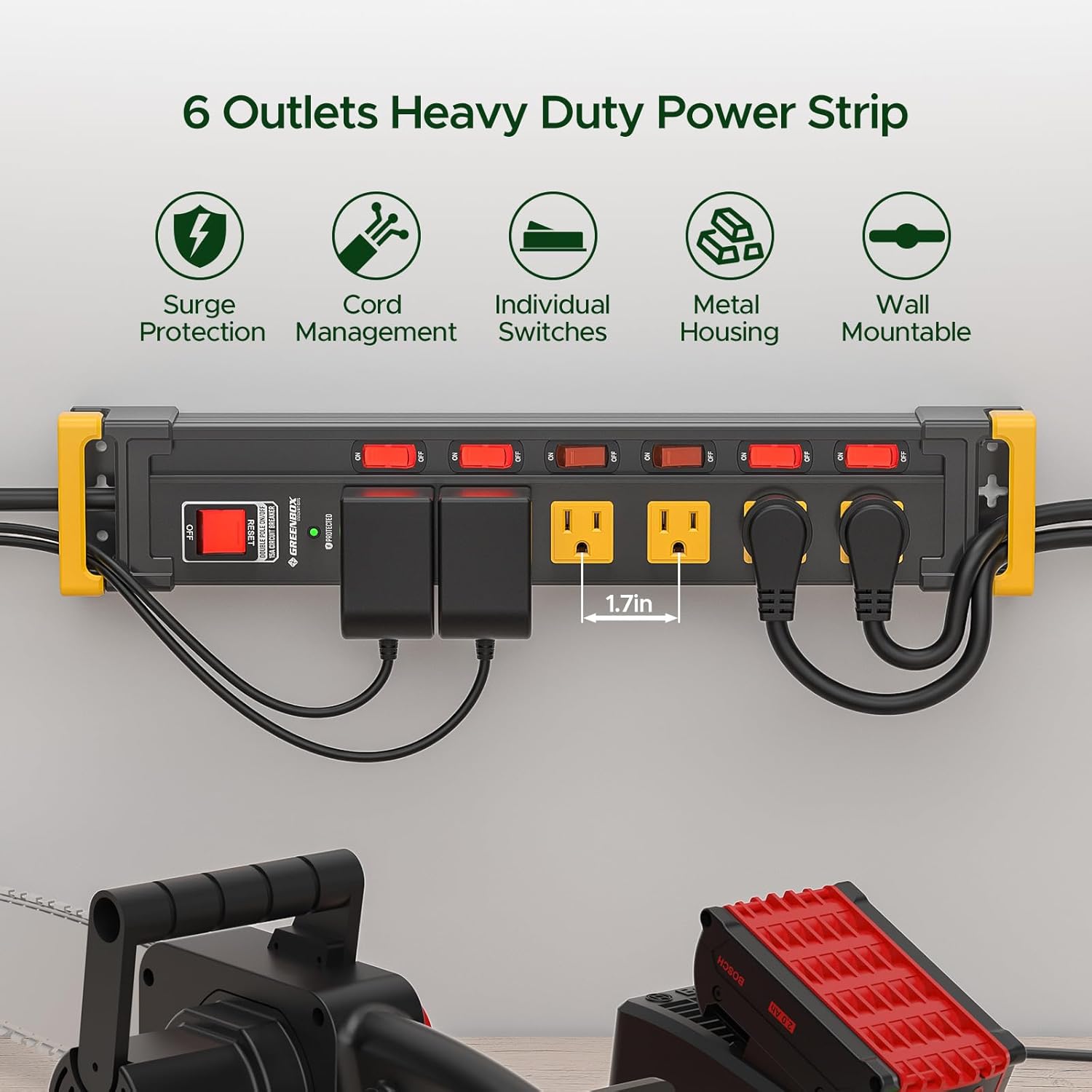 Mountable Metal Power Strip