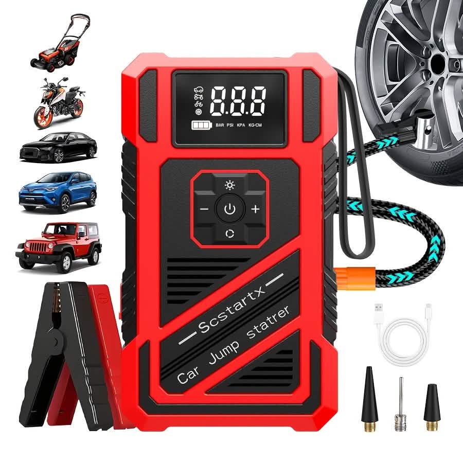 3000A Car Jump Starter & Tire Inflator