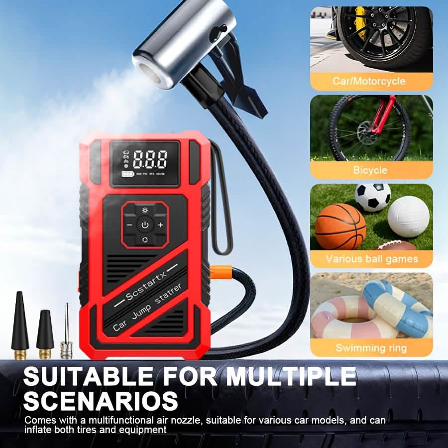 3000A Car Jump Starter & Tire Inflator